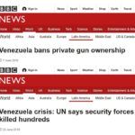Wenezuela: 1.06.2012 r. rząd zakazuje cywilom broni – 22.06.2018 r. rządowe siły bezpieczeństwa strzelają do obywateli